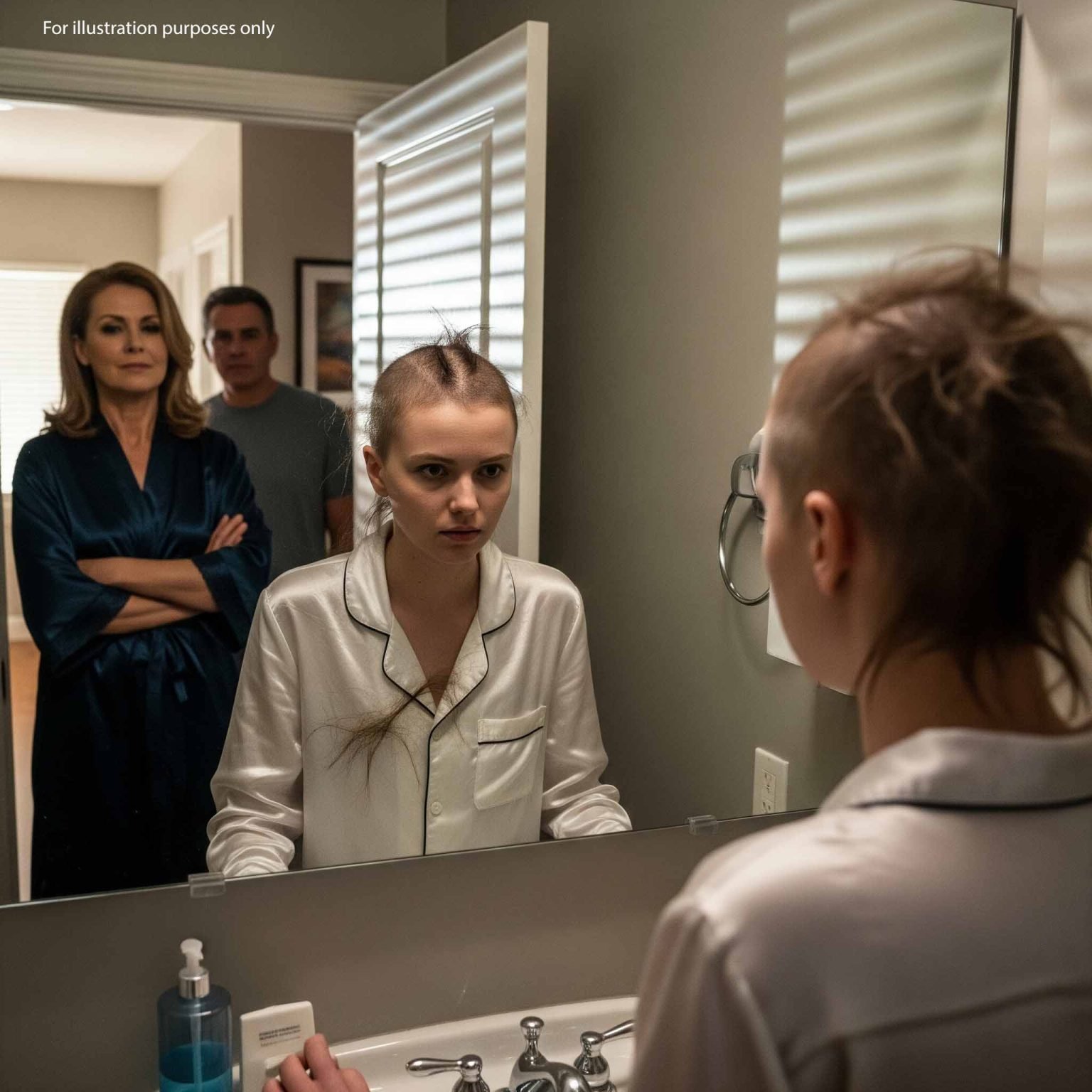 За день до свадьбы сестры мама тайком обрила меня налысо — но моя месть потрясла всех