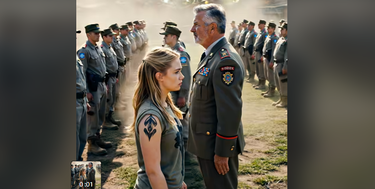 Её высмеивали на учебке — пока командир не побледнел, увидев татуировку на её спине