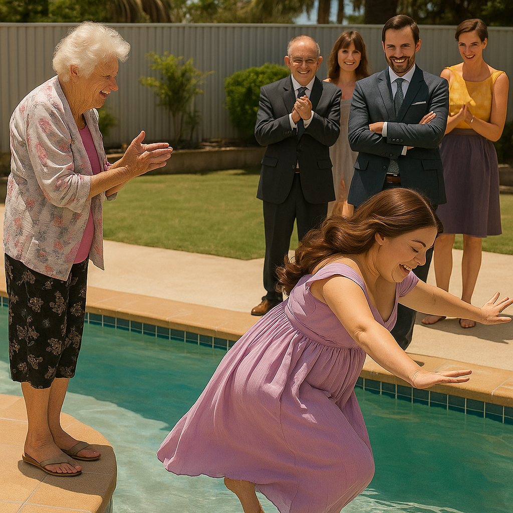 Свекруха штовхнула вагітну невістку в басейн