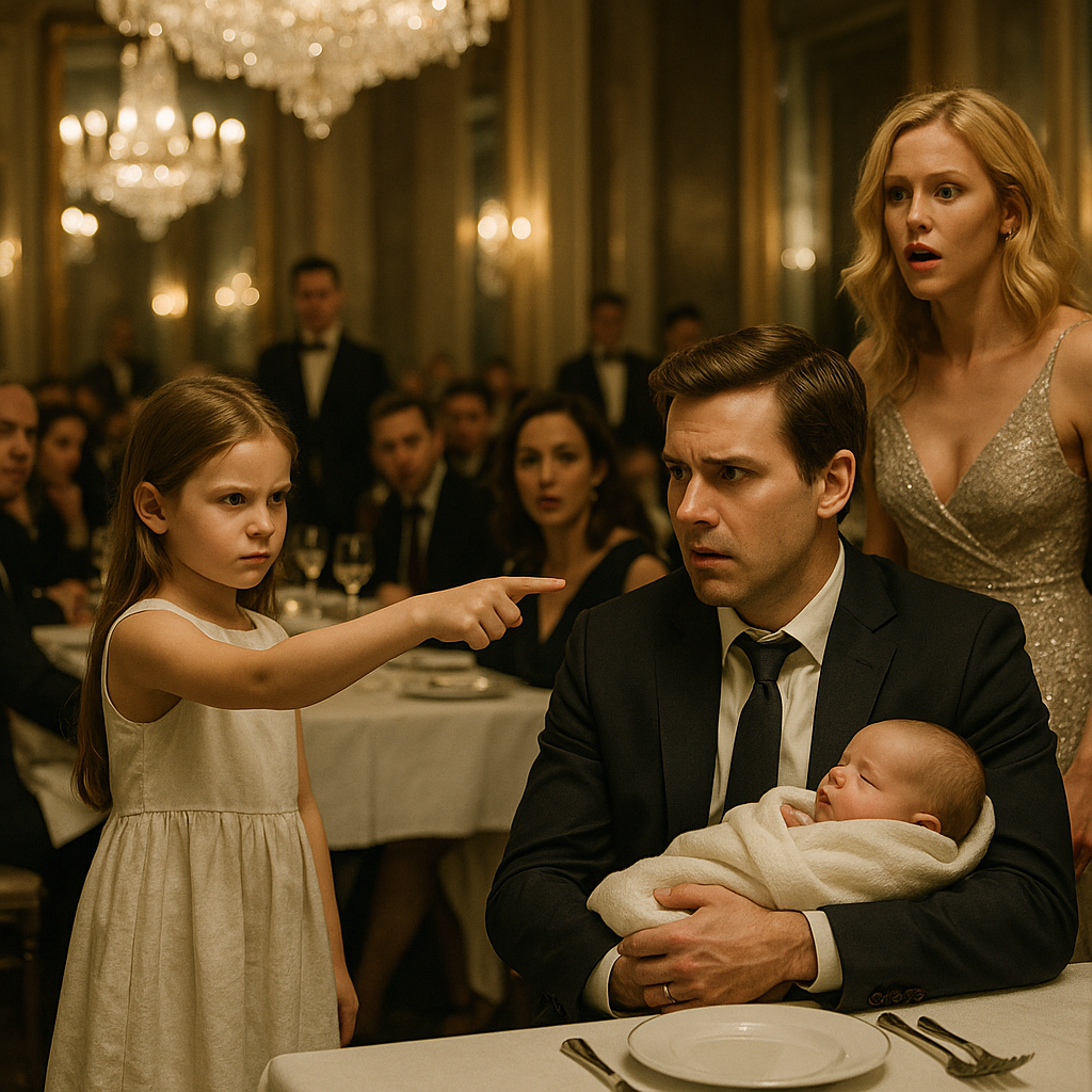 Малыш миллиардера плакал без конца в ресторане.