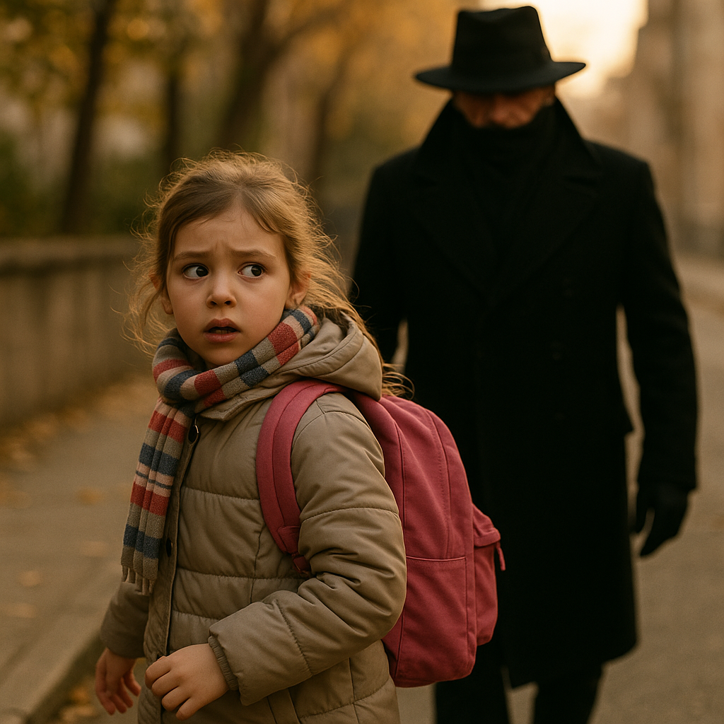 Семирічна дівчинка помітила, що за нею йде незнайомець у чорному