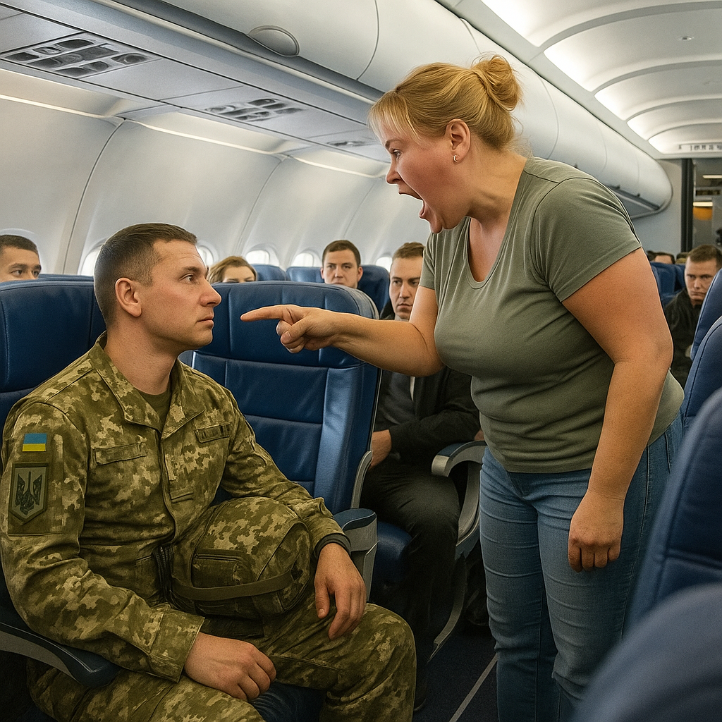 Жінка образила військового в літаку, але коли наступного дня прочитала новини, – заціпеніла…