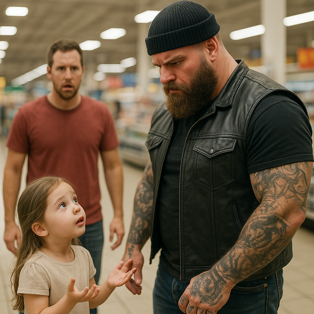 Глухая девочка побежала к страшному байкеру в гипермаркете — потому что знала его секрет