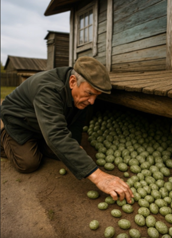 Сотні дивних «яєць» під ґанком