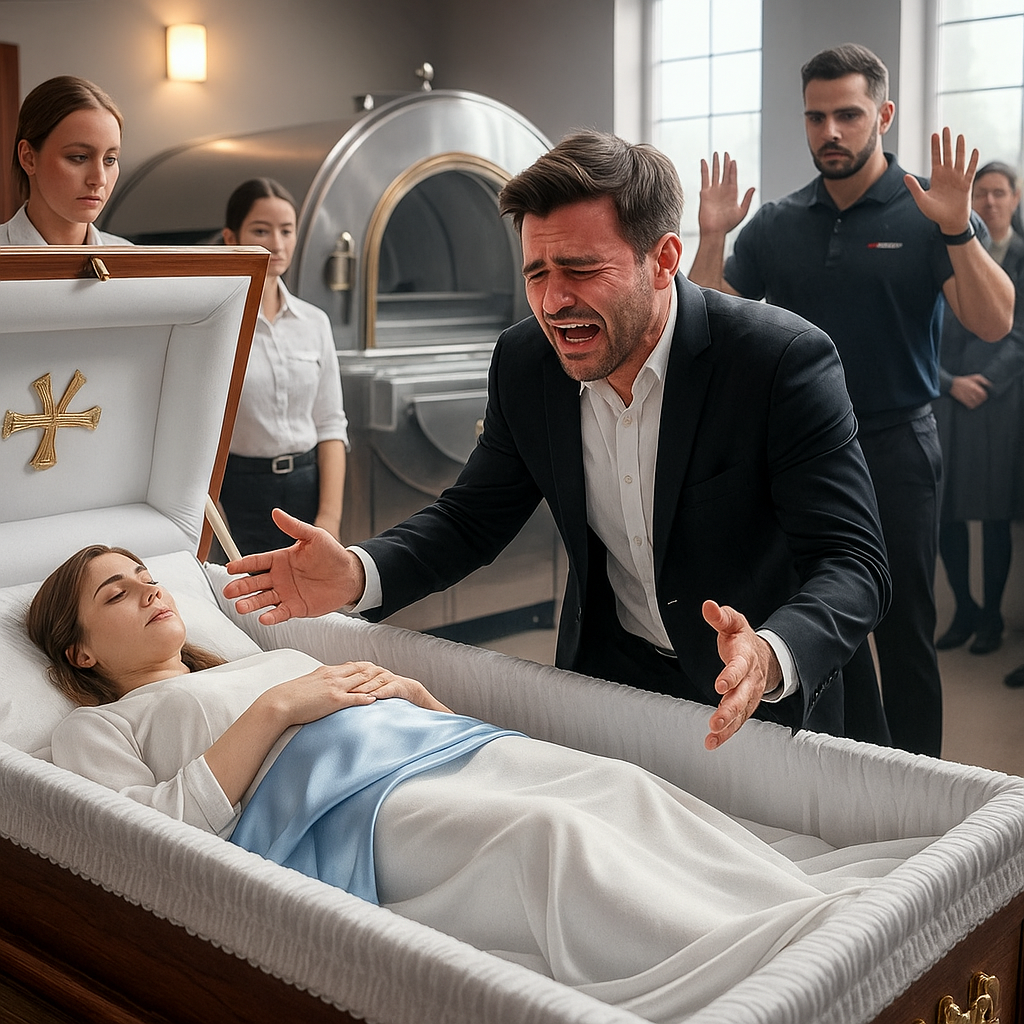 Он открыл гроб жены, чтобы попрощаться в последний раз — и вдруг её живот шевельнулся