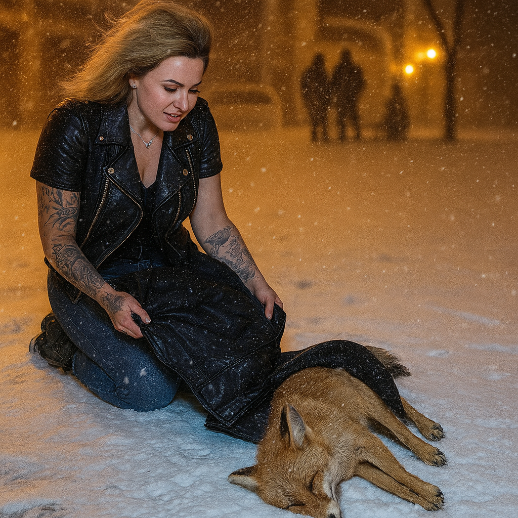 Пес, якого байкерка не дала замерзнути