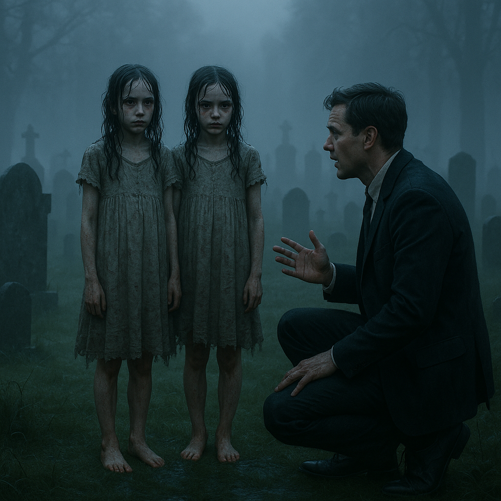 Две девочки на Лесном кладбище