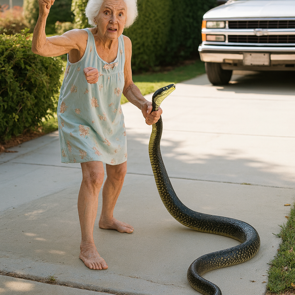 Бабушка, которая голыми руками отогнала змею ради щенка