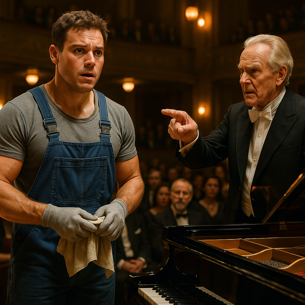 Прибиральника вивели до рояля «на посміх» — і зал уперше почув його справжнє ім’я.