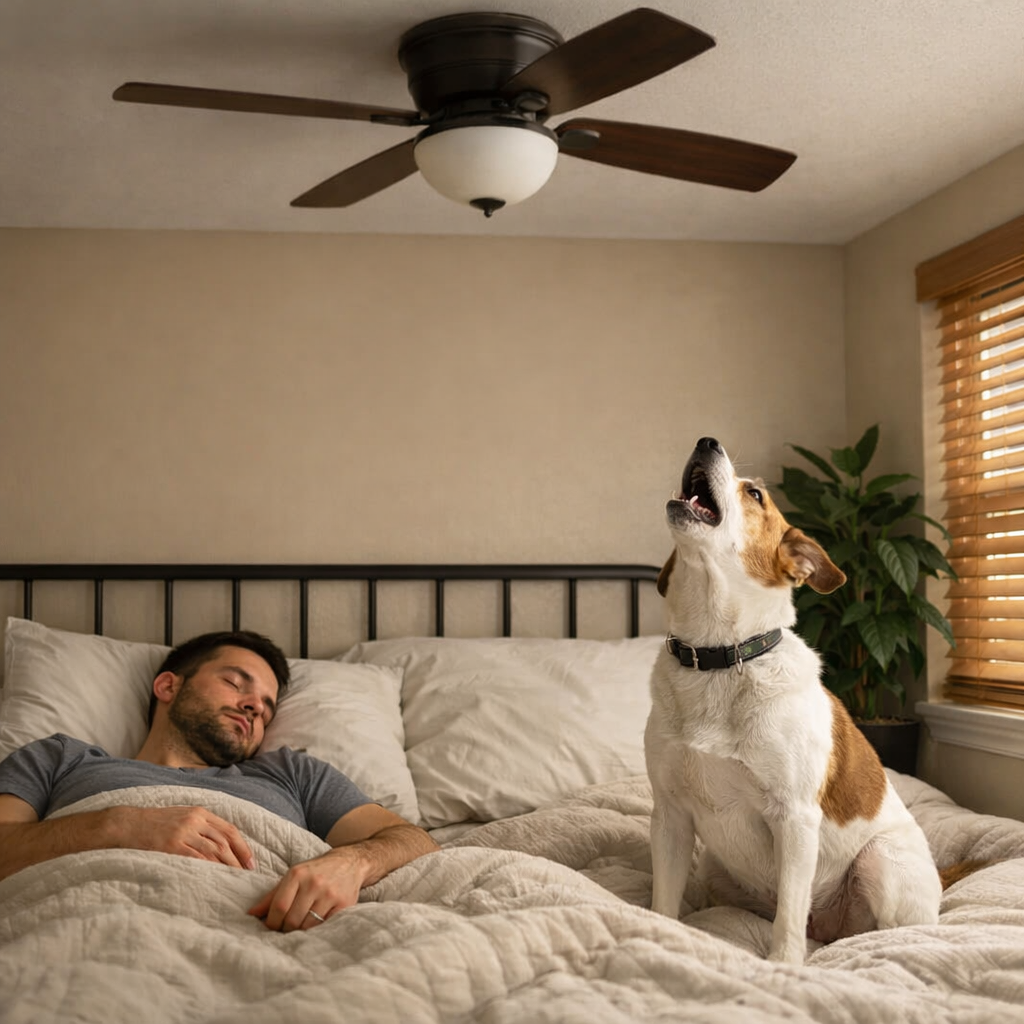 Собака смотрела в потолок каждую ночь — и однажды вытолкнула меня из-под смерти.