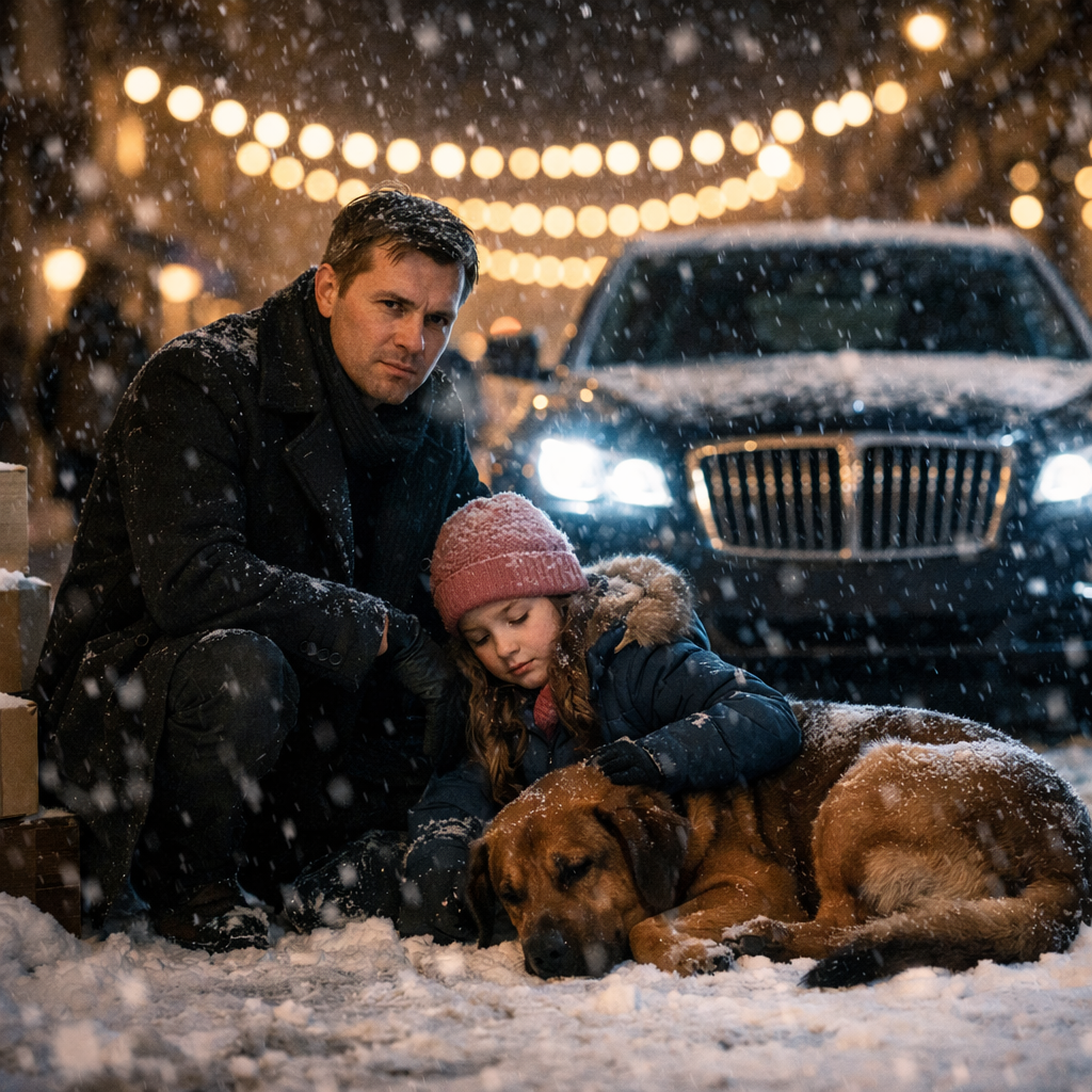 Сочельник в Портвелле: миллиардер нашёл на снегу девочку и пса