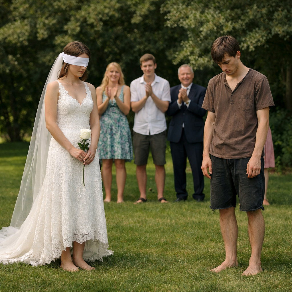 Он узнаёт своих детей на мокром тротуаре