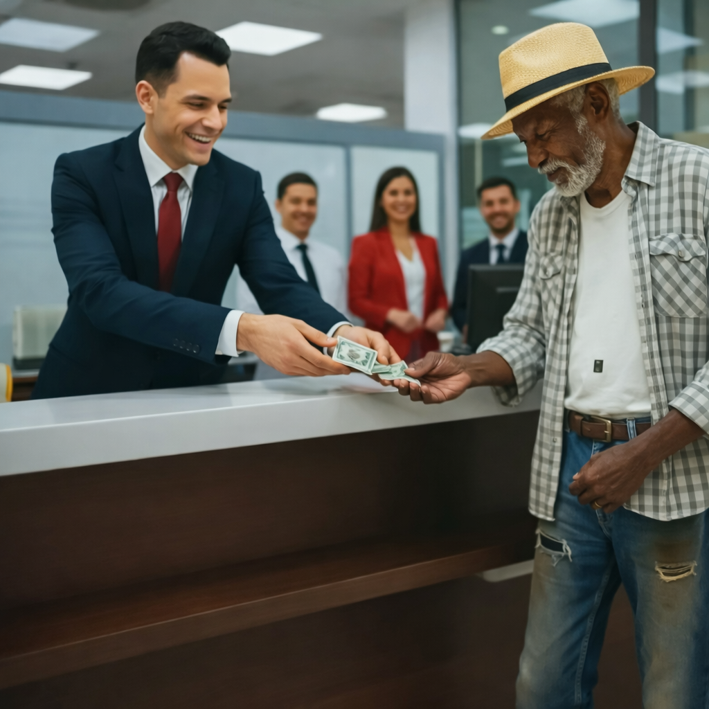 Зеркало в банковском холле оказалось страшнее любой проверки.