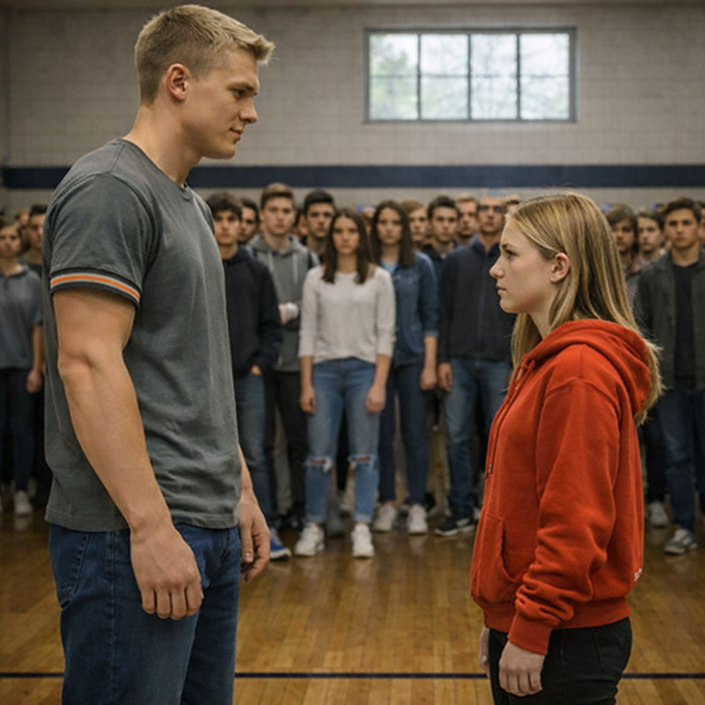 Я подняла голову — и в спортзале наступила тишина