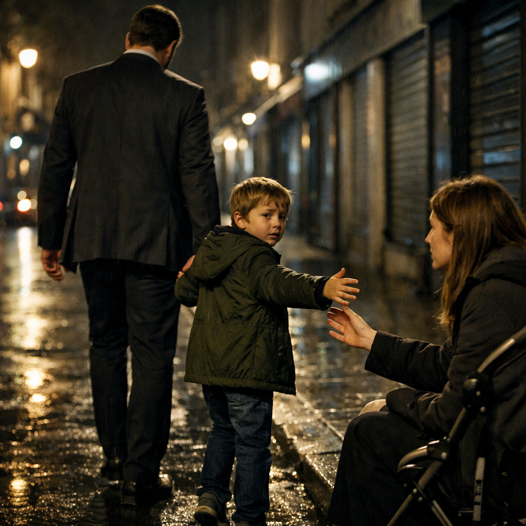 Я прошёл мимо нищенки — пока сын не назвал её мамой.