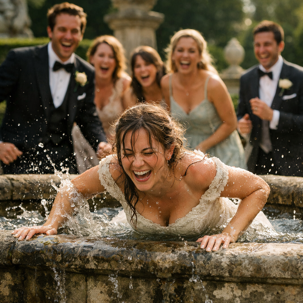 Тиша біля фонтану