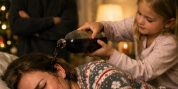 Газировка на подушке в канун Нового года