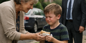 Я вернулся из командировки и увидел сына с миской супа у соседей.