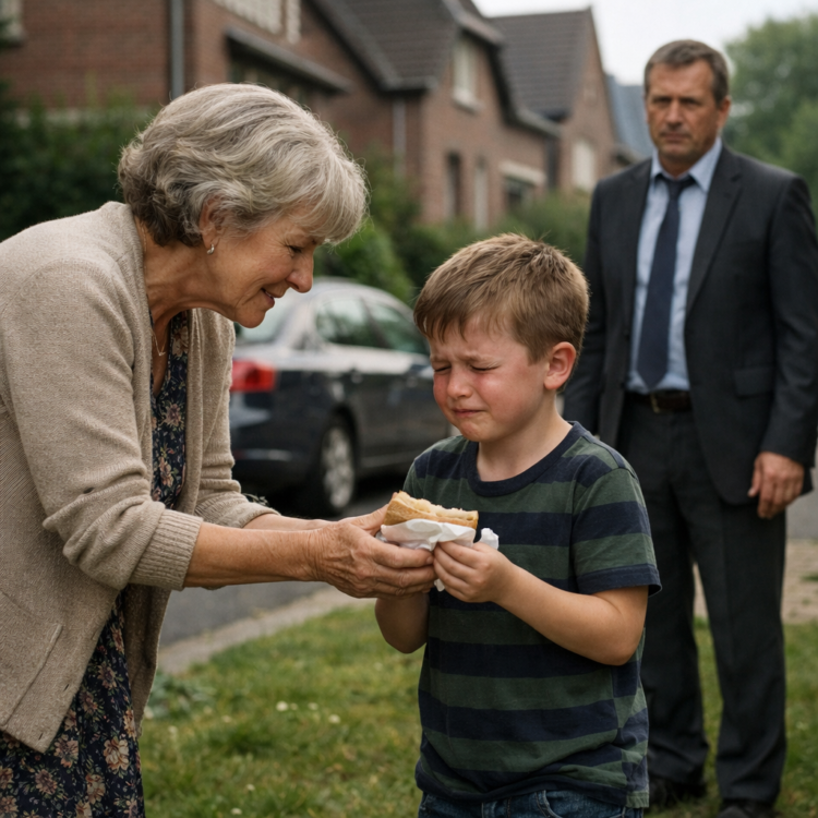 Я вернулся из командировки и увидел сына с миской супа у соседей.