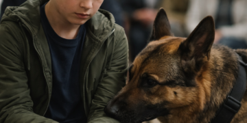 Служебный пёс нарушил приказ и спас мальчика.