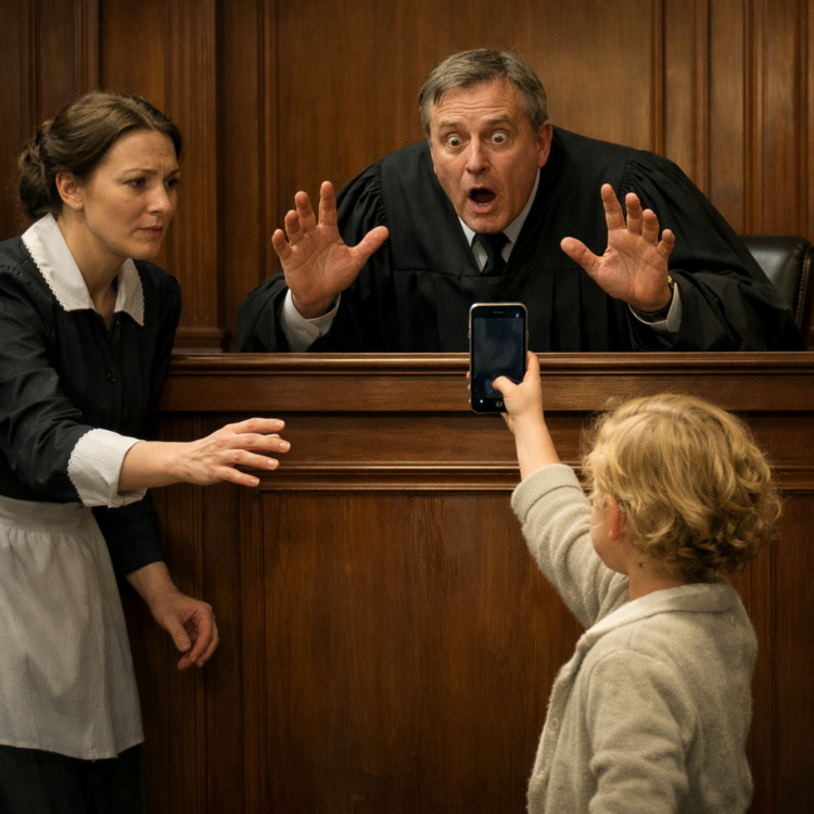 Телефон девочки заставил суд замолчать.